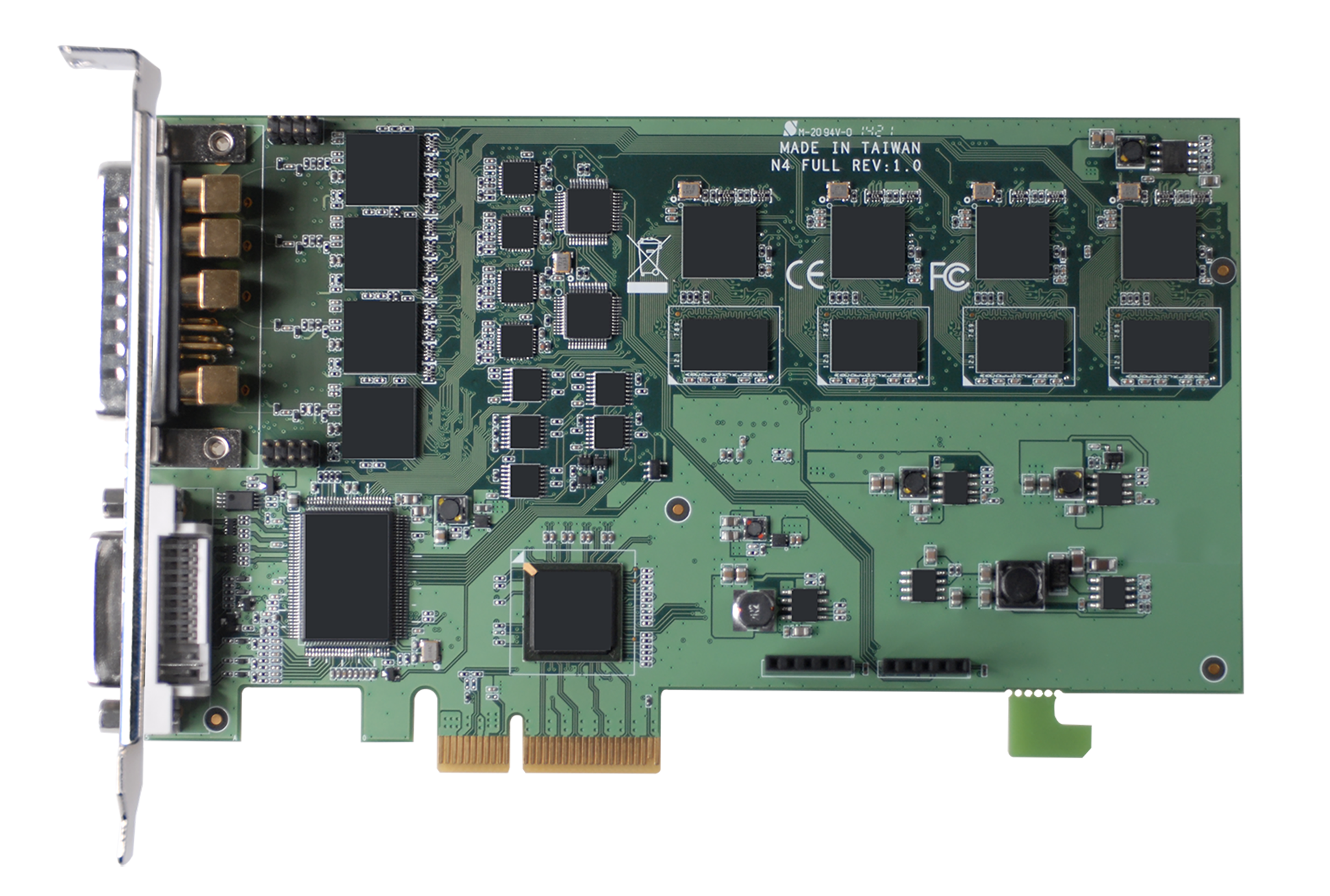 DVP7634HE 4ch Full HD H.264 PCIe Video Capture Card with SDK 研华
